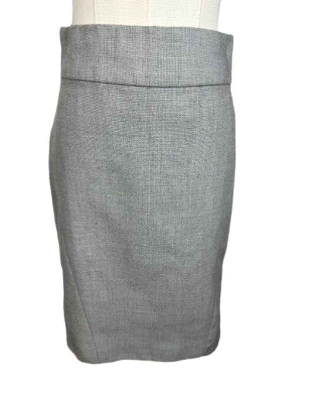 Banana Republic Light Gray Pencil Skirt - Tailored Waistband